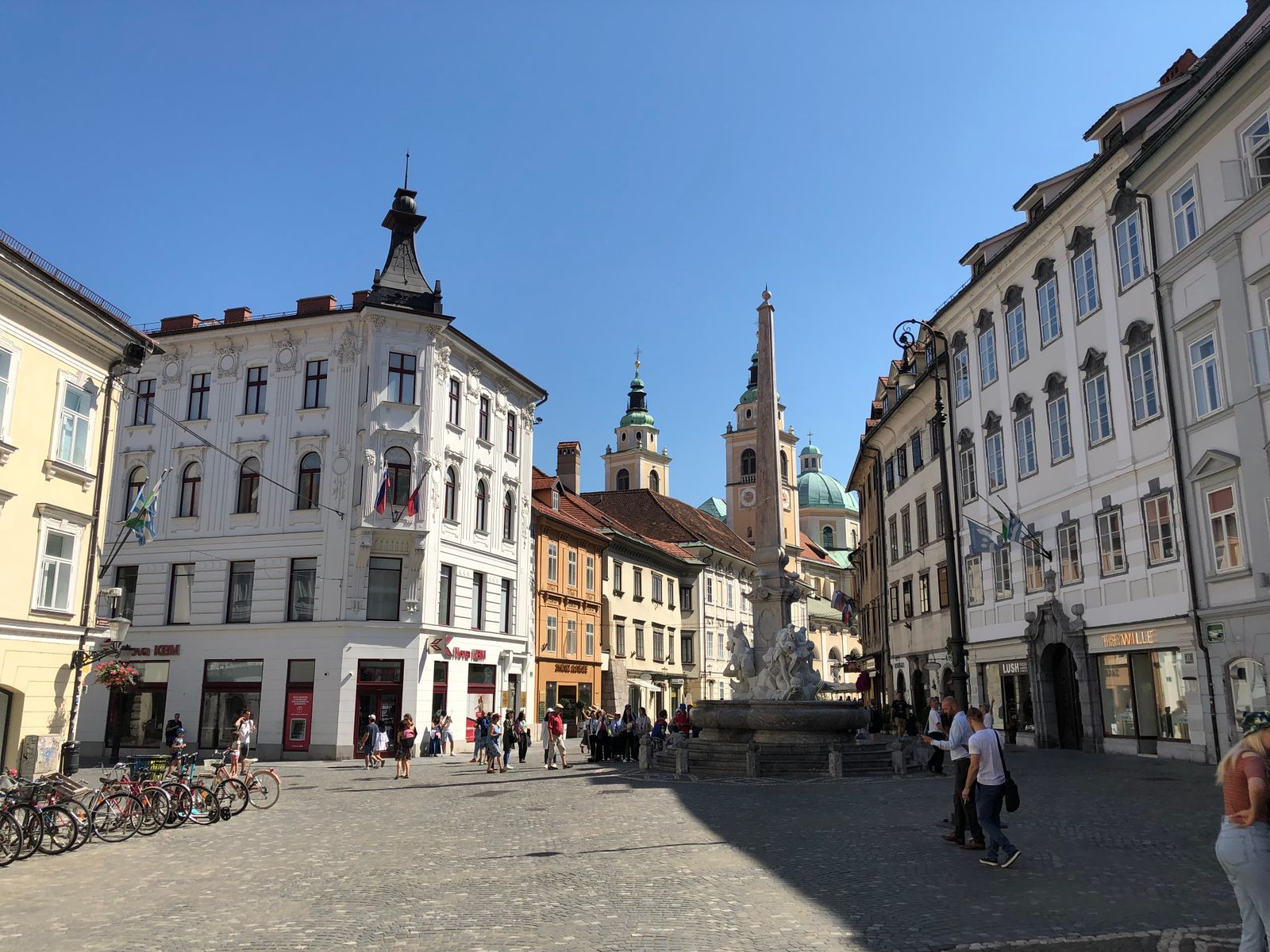 Architecture de la vieille ville en Ljubljana, Slovénie