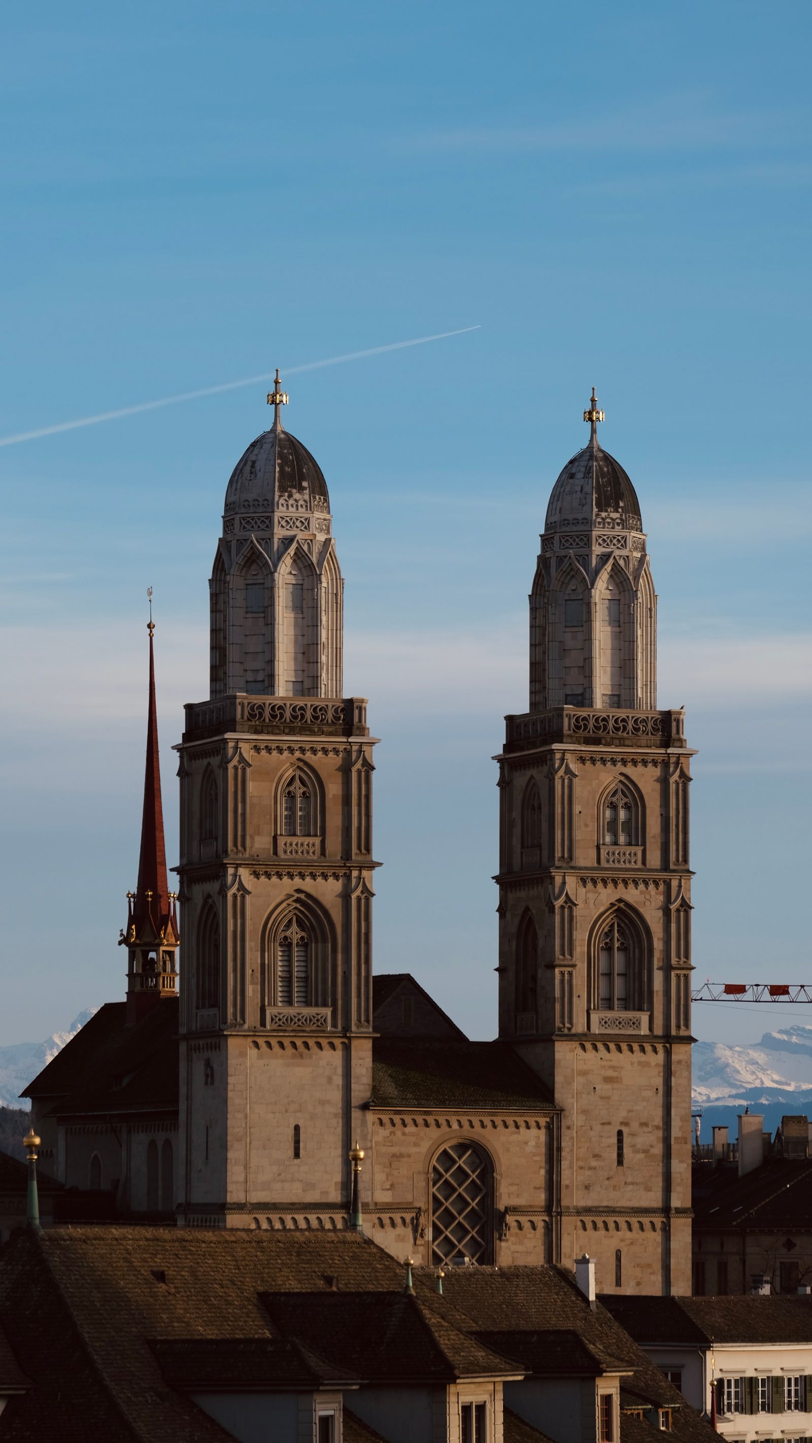 Tours Grossmünster à Zurich, Suisse — visuel de héros