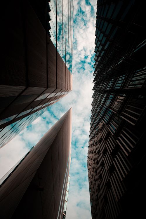 Des gratte-ciels londoniens dans le quartier financier