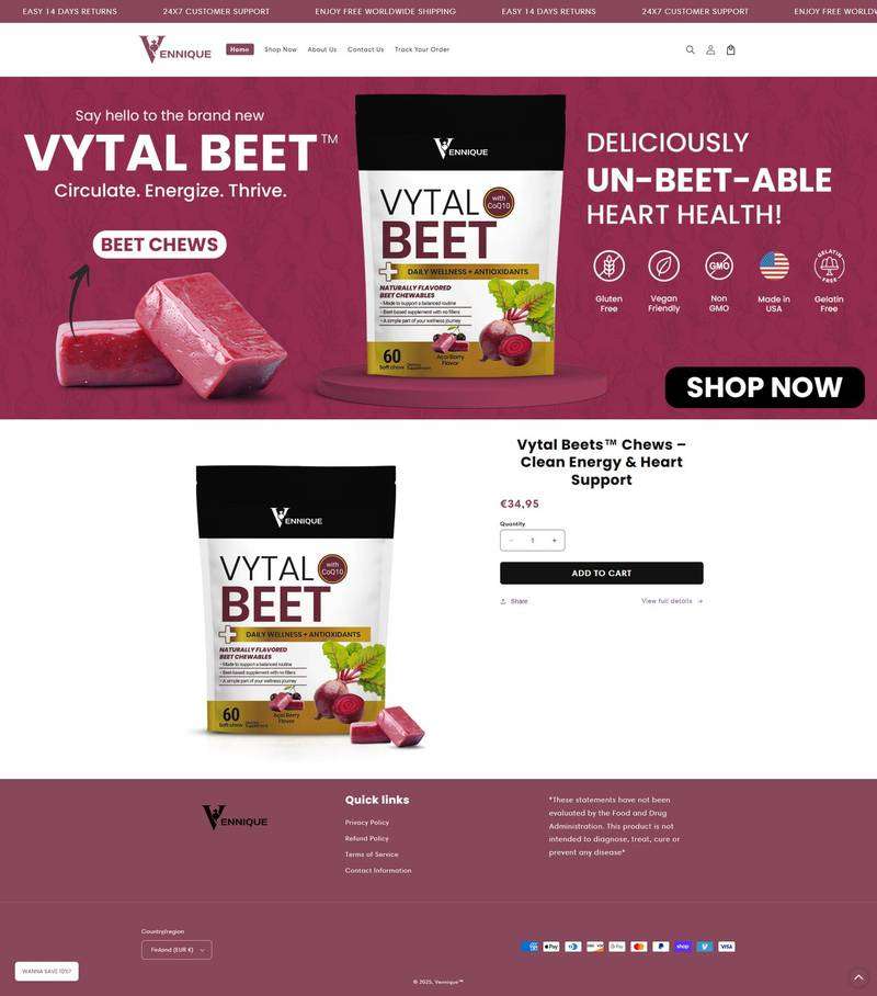 Vennique / Vytal Beet screenshot screenshot